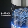 image:imageOVENTE 17L Double Wall Glass Electric Kettle Water Boiler Silver KG912SSilver