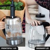 image:imageOVENTE 17L Double Wall Glass Electric Kettle Water Boiler Silver KG912SSilver Black