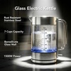 image:imageOVENTE 17L Double Wall Glass Electric Kettle Water Boiler Silver KG912SSilver Stainless
