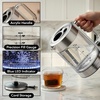 image:imageOVENTE 17L Double Wall Glass Electric Kettle Water Boiler Silver KG912SSilver Stainless
