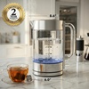 image:imageOVENTE 17L Double Wall Glass Electric Kettle Water Boiler Silver KG912SSilver Stainless
