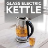 image:imageOVENTE 17L Glass Electric Kettle with Tea Infuser Silver KD68SSilver