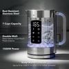 image:imageOVENTE 17L Glass Electric Kettle with Tea Infuser Silver KD68SSilver Stainless