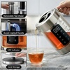 image:imageOVENTE 17L Glass Electric Kettle with Tea Infuser Silver KD68SSilver Stainless
