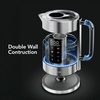 image:imageOVENTE 17L Glass Electric Kettle with Tea Infuser Silver KD68SSilver Stainless