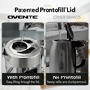 image:imageOVENTE 17L Glass Electric Kettle with Tea Infuser Silver KD68SSilver Stainless