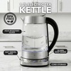image:imageOVENTE 17L Glass Electric Kettle with Tea Infuser Silver KG733S18 Quarts