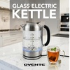 image:imageOVENTE 18L Glass Electric Kettle Water Boiler Silver KG71S