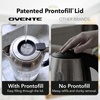 image:imageOVENTE 18L Glass Electric Kettle Water Boiler Silver KG71S