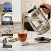 image:imageOVENTE 18L Glass Electric Kettle Water Boiler Silver KG71S