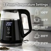 image:imageOVENTE 1L Electric Kettle with Temperature Control 1500W Black KD95BBlack