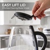 image:imageOVENTE 1L Glass Electric Kettle Water Boiler Cream KG150CBlack