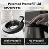 image:imageOVENTE 1L Glass Electric Kettle Water Boiler Cream KG150CBlack