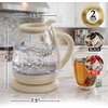 image:imageOVENTE 1L Glass Electric Kettle Water Boiler Cream KG150CCream