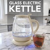 image:imageOVENTE 1L Glass Electric Kettle Water Boiler Cream KG150CCream