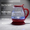 image:imageOVENTE 1L Glass Electric Kettle Water Boiler Cream KG150CRed