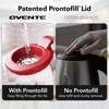 image:imageOVENTE 1L Glass Electric Kettle Water Boiler Cream KG150CRed