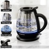 image:imageOVENTE 1L Glass Electric Kettle with Tea Infuser Black KG151B