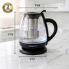 image:imageOVENTE 1L Glass Electric Kettle with Tea Infuser Black KG151B