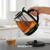 image:imageOVENTE 1L Glass Electric Kettle with Tea Infuser Black KG151B