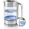 image:imageOVENTE 17L Double Wall Glass Electric Kettle Water Boiler Silver KG912SSilver