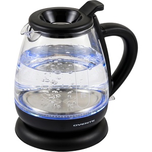 image:imageOVENTE 1L Glass Electric Kettle Water Boiler Cream KG150CBlack
