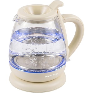 image:imageOVENTE 1L Glass Electric Kettle Water Boiler Cream KG150CCream