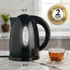 image:imageOVENTE 17L Electric Tea Kettle 1100W BPAFree Water Boiler Red KP72RBlack