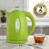 image:imageOVENTE 17L Electric Tea Kettle 1100W BPAFree Water Boiler Red KP72RGreen