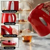 image:imageOVENTE 17L Electric Tea Kettle 1100W BPAFree Water Boiler Red KP72RRed