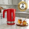 image:imageOVENTE 18L Electric Kettle BPAFree with EasyFill Lid White KP413WRed