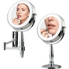 image:imageOVENTE 9 Lighted Magnifying Makeup Mirror Polished Chrome MFM85CH1X5XPolished Chrome